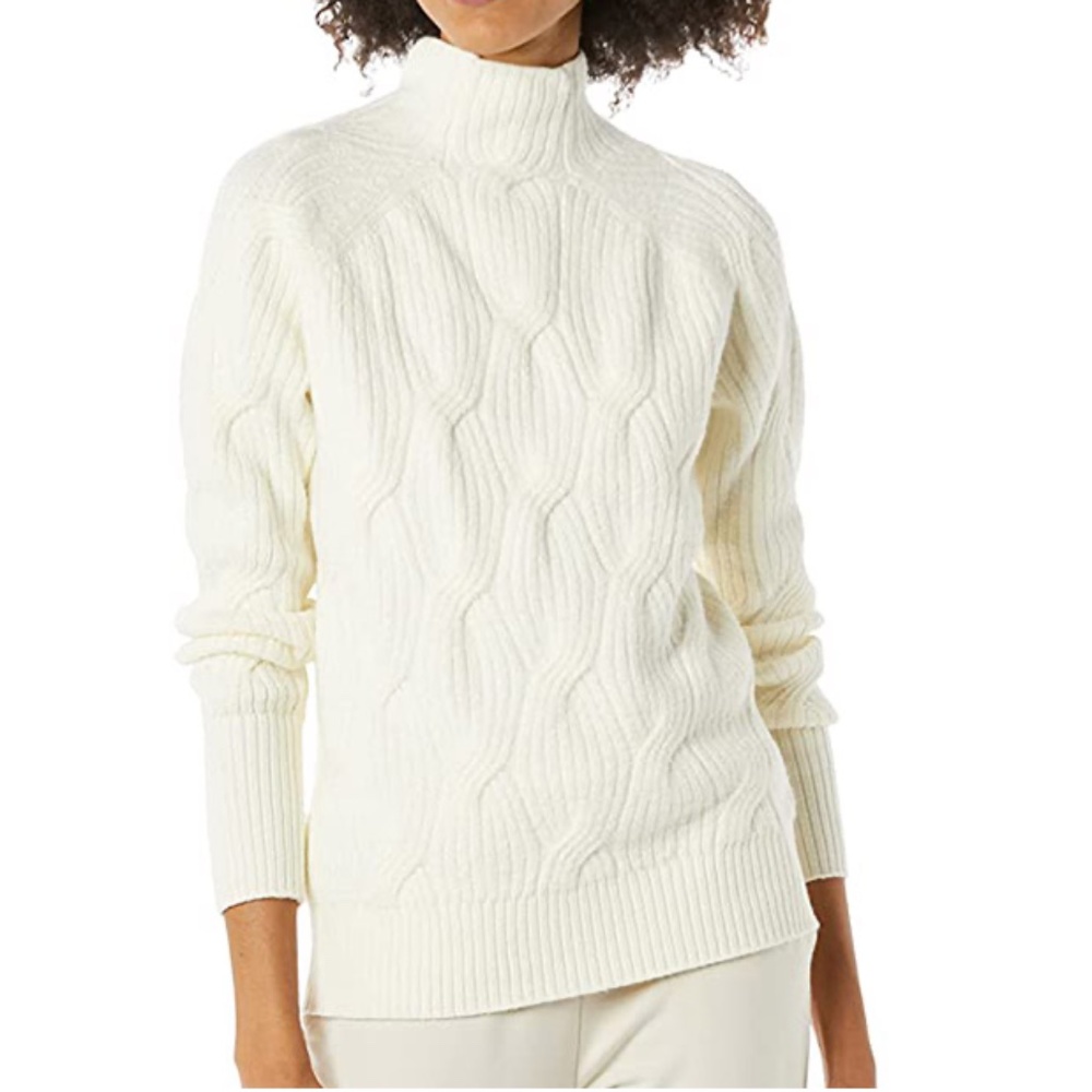 NEW: Chunky Knit Ultrasoft Ivory Cable Knit Sweater